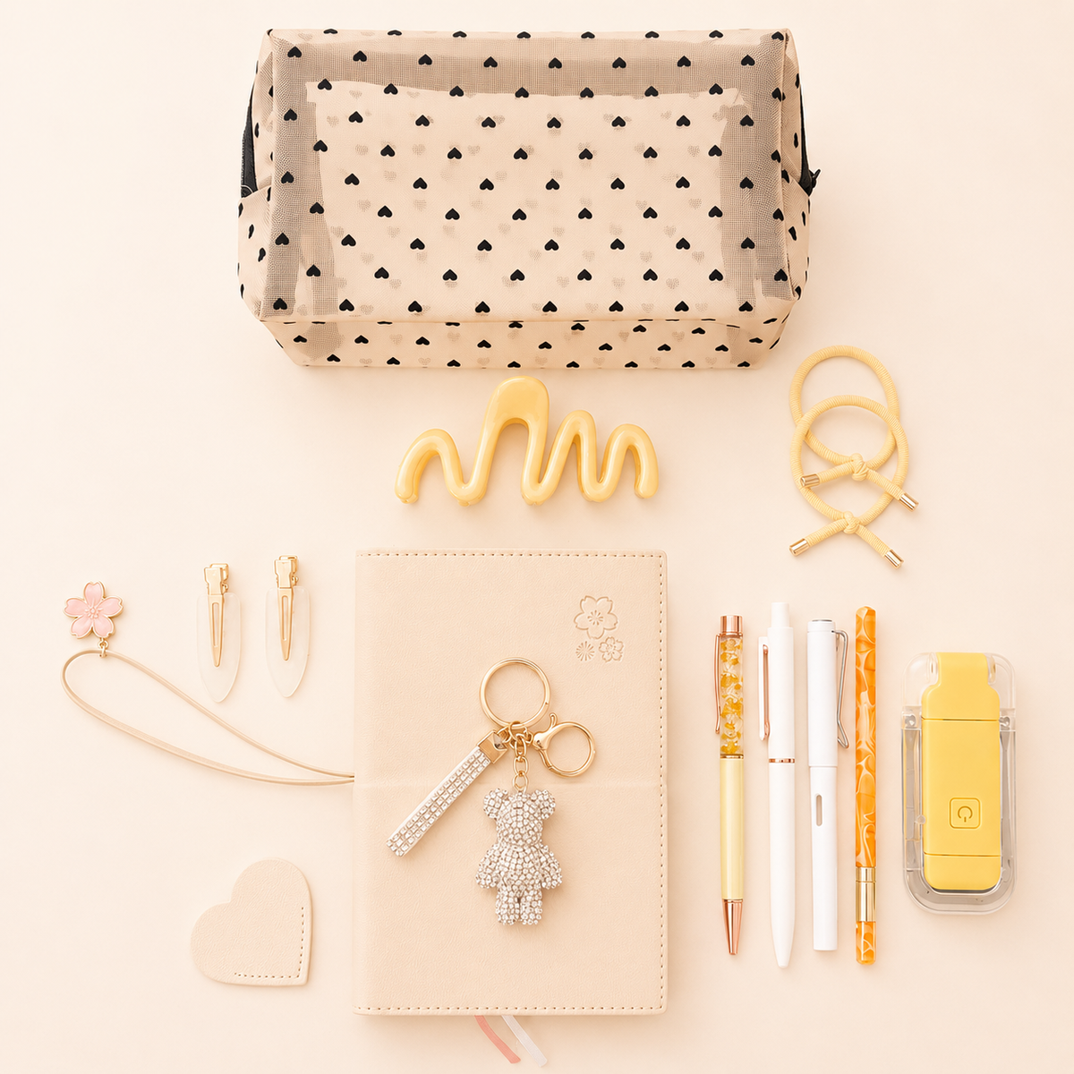 Yellow Crystal Bear Charm product details