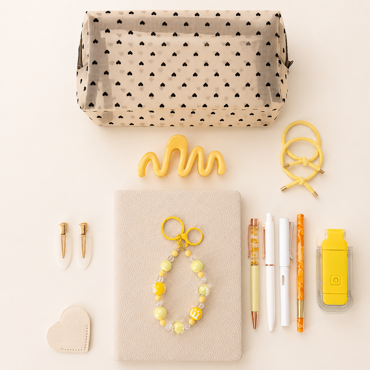 Yellow Beaded Charm Set product details