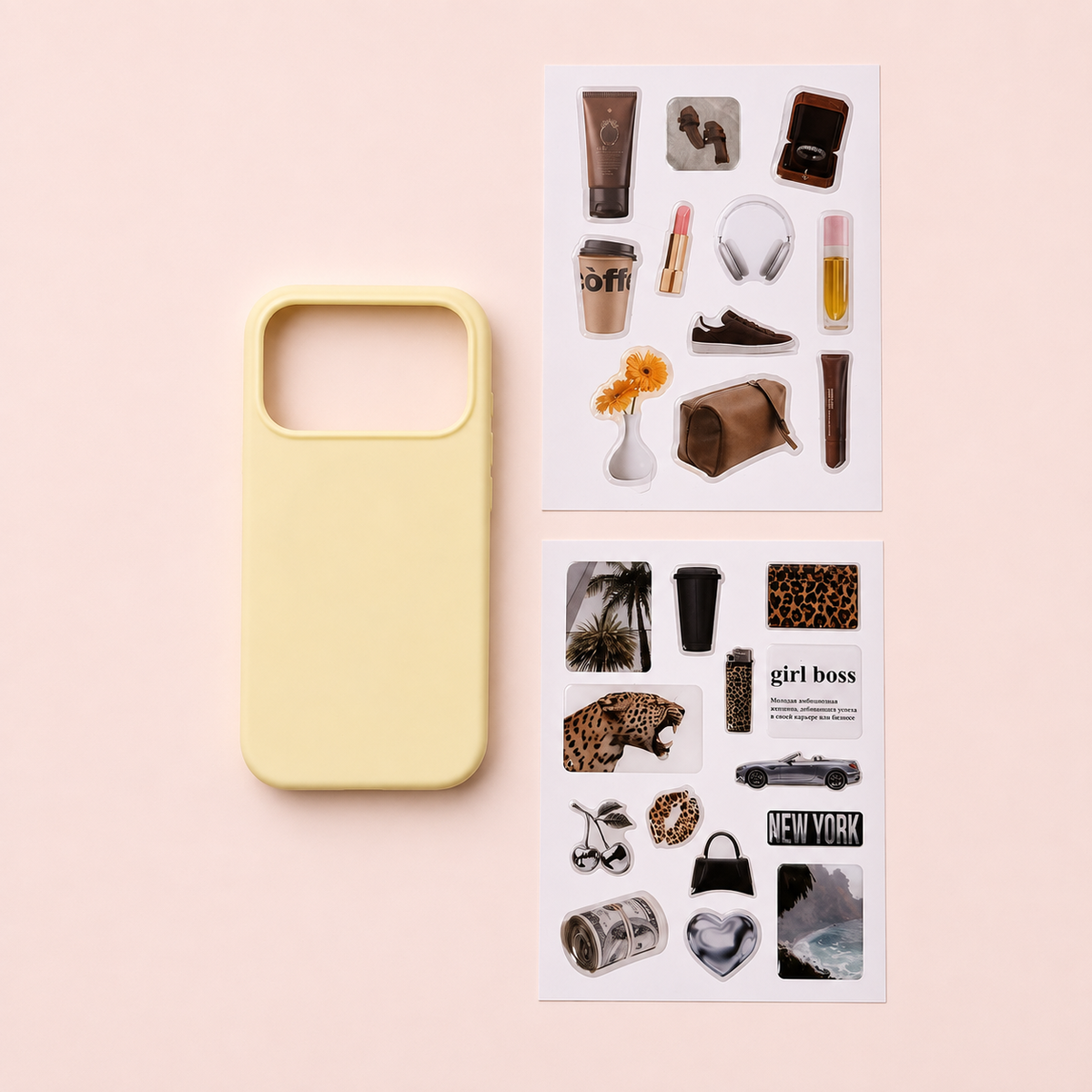 Phone Case & Sticker Set for iPhone 17 Pro shown from another angle