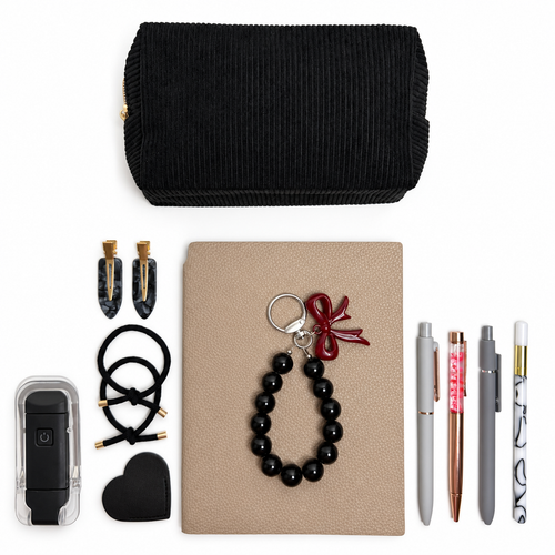 Black Bow Charm Set