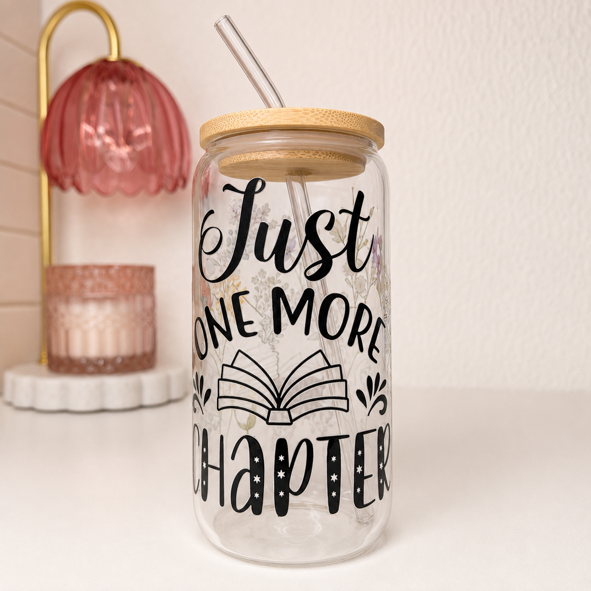 One More Chapter Glass Cup by KISS KISS MEOW