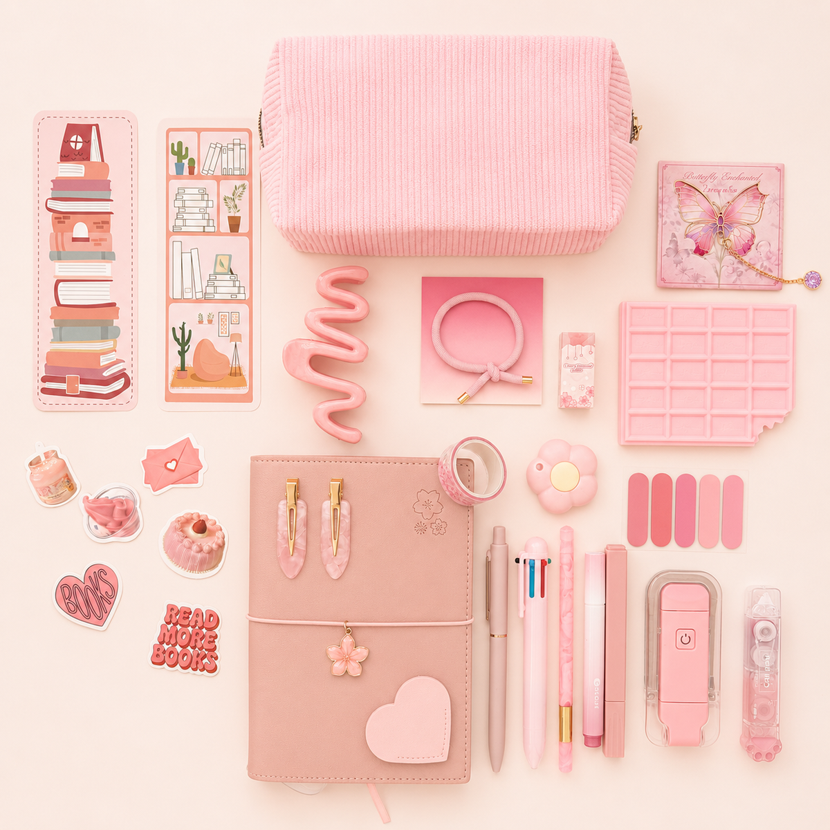 Pink Stationery Set by KISS KISS MEOW
